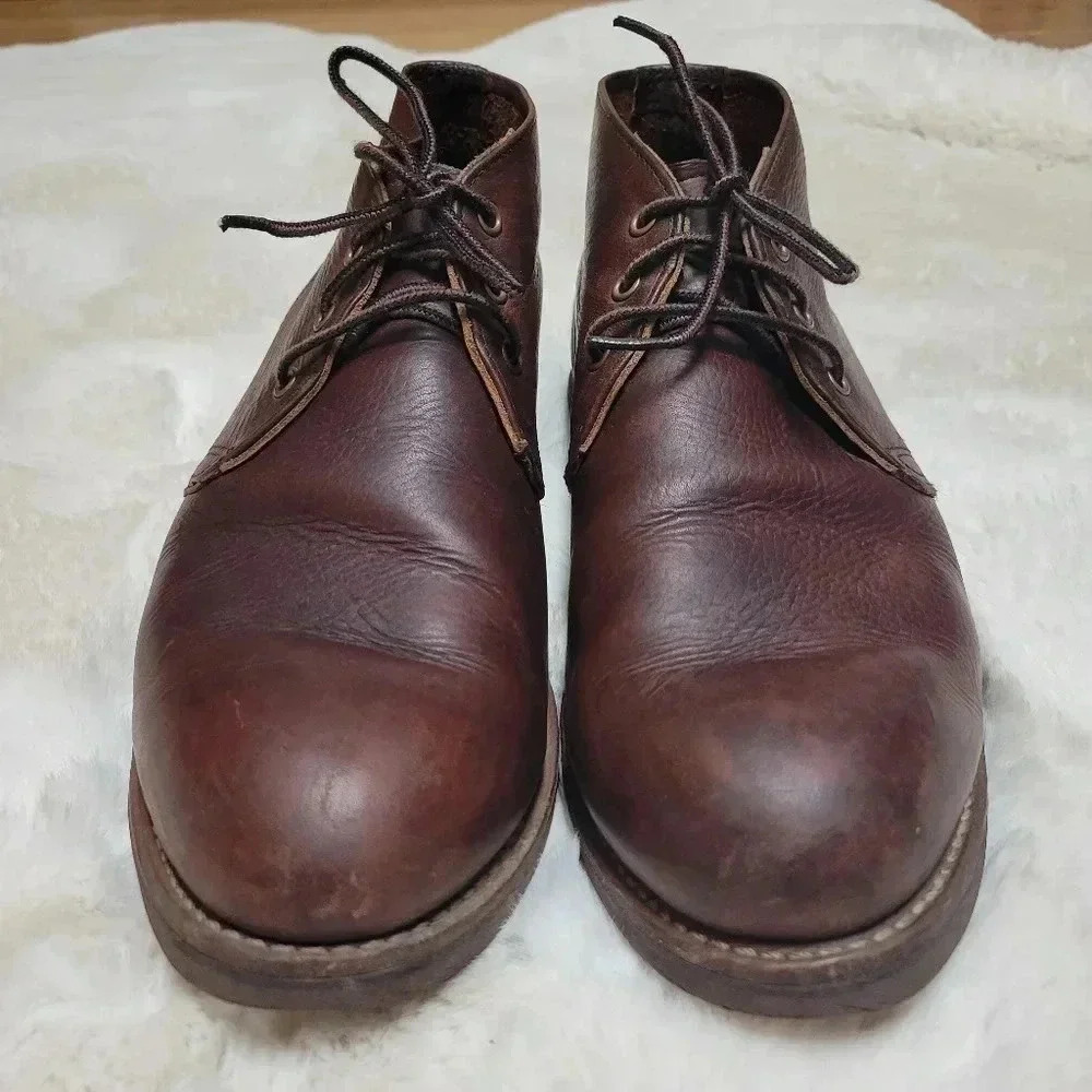 Red Wing Heritage 9215 Foreman Chukka 11.5 Dark Brown Boots Lace Up Casual - Picture 2 of 9